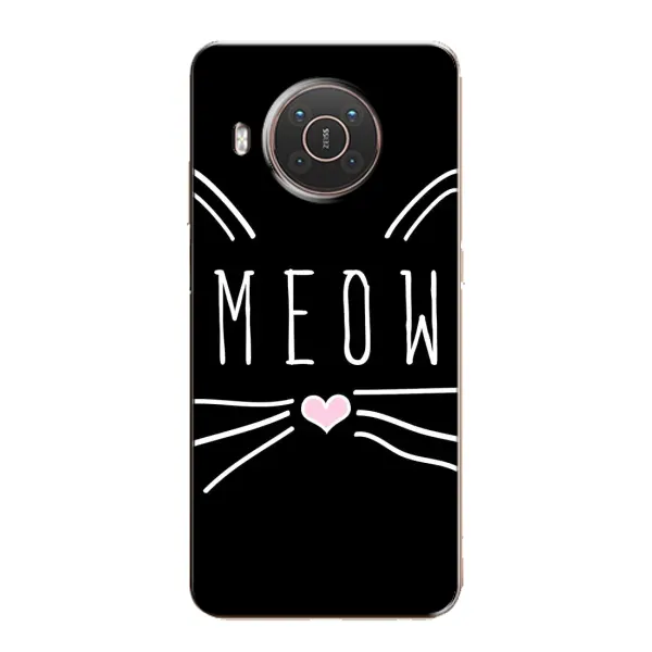 Чехол с рисунком «КОТИК MEOW» для Nokia X20 Чехол с рисунком «КОТИК MEOW» для Nokia X20