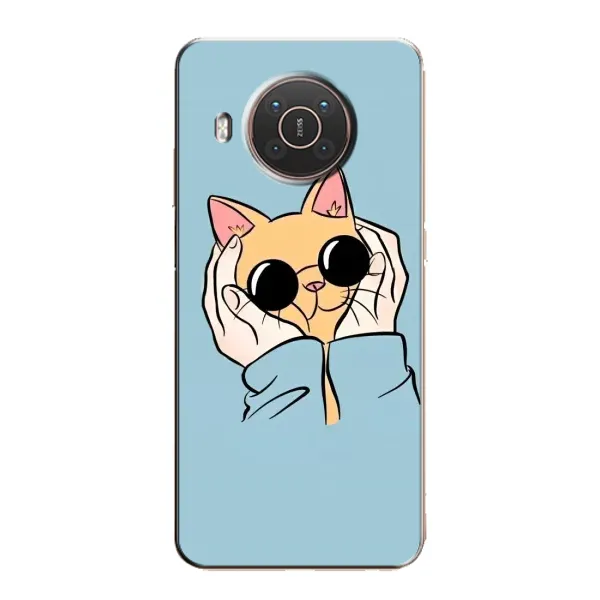 Чехол с рисунком «КОТИК в очках» для Nokia X20 Чехол с рисунком «КОТИК в очках» для Nokia X20