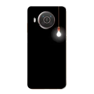 Чехол с картинками на черном фоне для Nokia X20 (Лампочка)