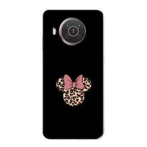 Чехол с леопардовым принтом на Nokia X20 (Леопардовая Минни)