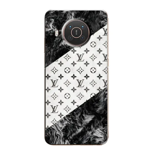Чехол с рисунком «LV на белом» для Nokia X20 Чехол с рисунком «LV на белом» для Nokia X20