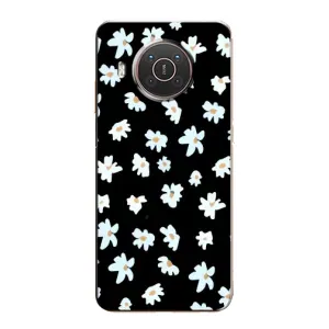 Чехол с ромашками на Nokia X20 (Маленькие ромашки)
