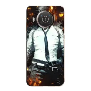 Силиконовый чехол с картинкой "Герой Pubg" на Nokia X20 (Man Пубг)