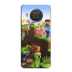 Чехлы для Nokia X20 (Персонажи Майн Крафт) (Майн-крафт)