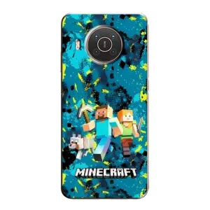 Чехлы для Nokia X20 (Персонажи Майн Крафт) (Майнкрафт)