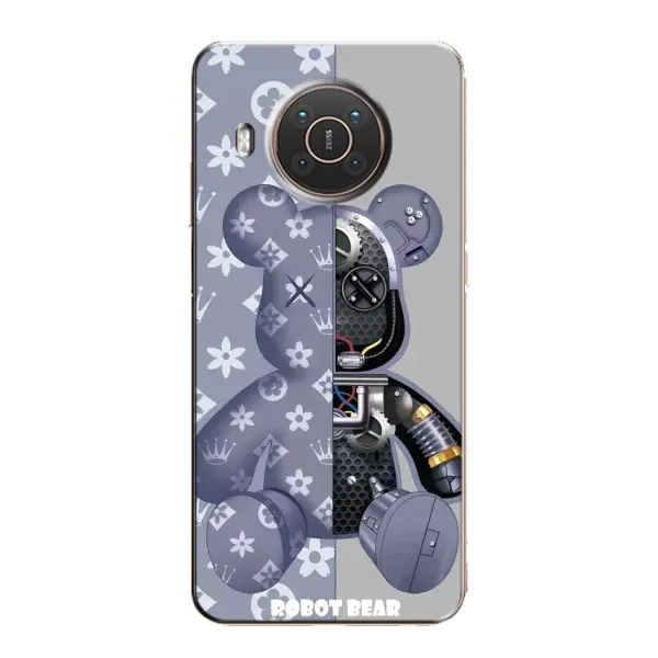 Чехол с рисунком «Медведь Louis Vuitton» для Nokia X20