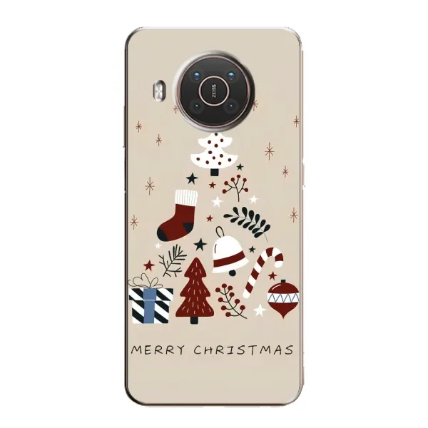 Чехол с рисунком «Merry Christmas» для Nokia X20 Чехол с рисунком «Merry Christmas» для Nokia X20