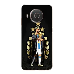 Чехлы Лео Месси Аргентина для Nokia X20 (Месси король)