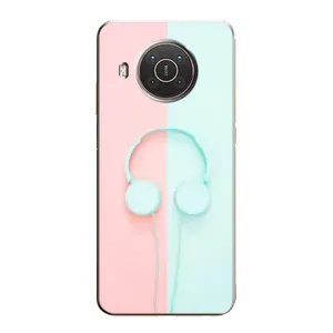 Девчачий Чехол для Nokia X20 (Наушники)
