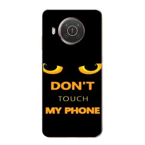 Чехол с Прикольным принтом на Nokia X20 (Не трогай мой телефон)