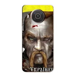 Чехол с картинкой (Патриотический КОЗАК) на Nokia X20 (Одноглазый Козак)