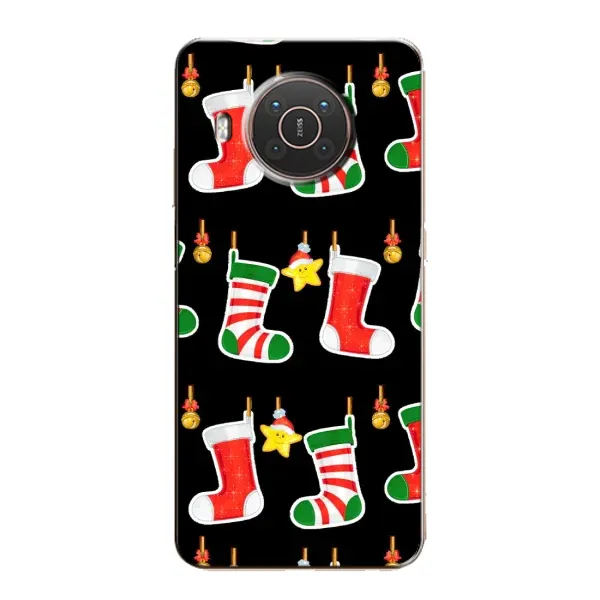 Чехол с рисунком «Рождественские подарки» для Nokia X20
