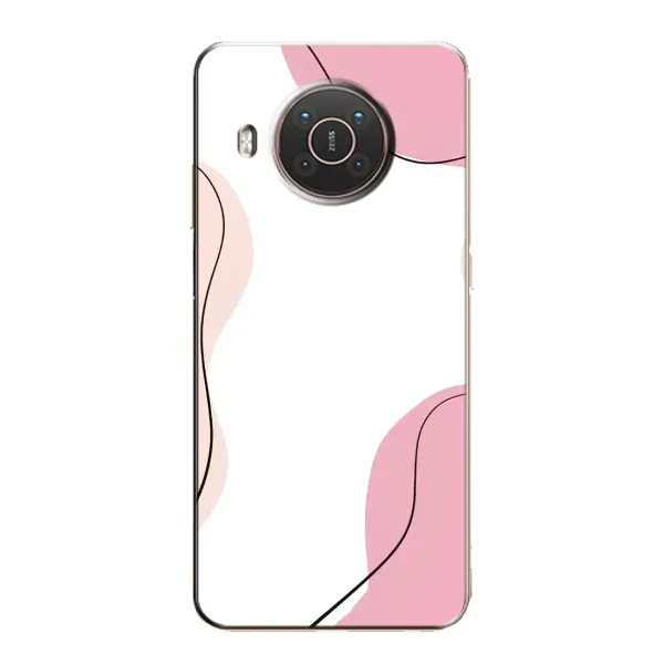 Чехол с рисунком «Розовый фон» для Nokia X20 Чехол с рисунком «Розовый фон» для Nokia X20