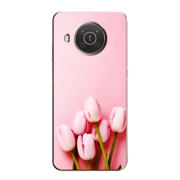 Чехол с рисунком «Розовые тюльпаны» для Nokia X20 Чехол с рисунком «Розовые тюльпаны» для Nokia X20