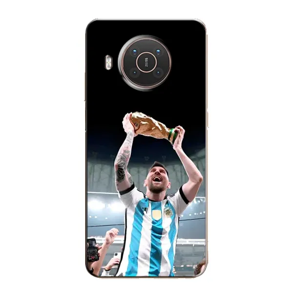 Чехол с рисунком «Счастливый Месси» для Nokia X20 Чехол с рисунком «Счастливый Месси» для Nokia X20