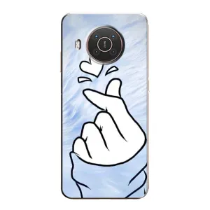 Чехлы (Знак сердечка) на Nokia X20 (Сердечка знак)