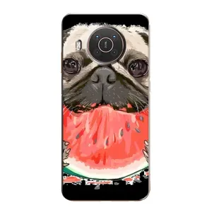 Чехол (ТПУ) Милые собачки для Nokia X20 (Смешной Мопс)
