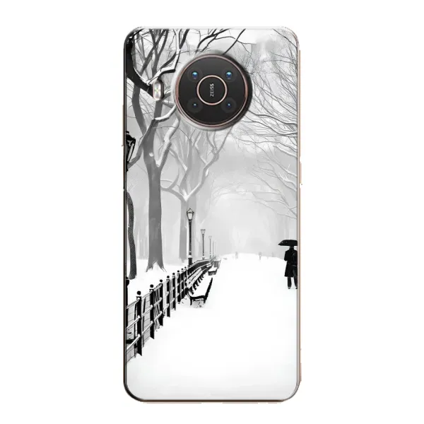 Чехол с рисунком «Снегом замело» для Nokia X20 Чехол с рисунком «Снегом замело» для Nokia X20