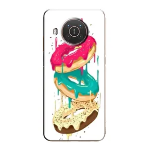 Чехол с изображением вкусной еды для Nokia X20 (Сочные пончики)