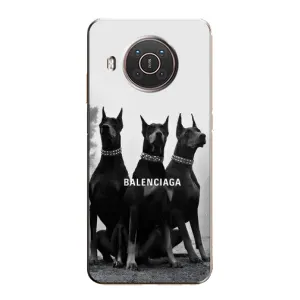 Чехол ДОБЕРМАН для Nokia X20 (Три добермана)