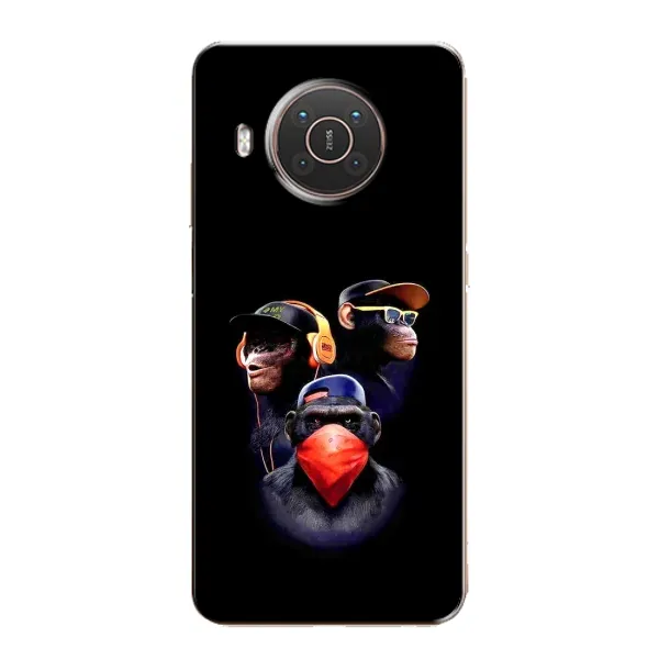 Чехол с рисунком «Три обезьяны» для Nokia X20 Чехол с рисунком «Три обезьяны» для Nokia X20