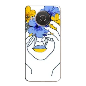 Чехол на Nokia X20 Украинский дизайн (Украинка на всю голову)