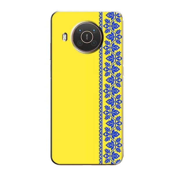 Чохол з малюнком «Вишиванка на жовтому фоні» для Nokia X20 Чохол з малюнком «Вишиванка на жовтому фоні» для Nokia X20