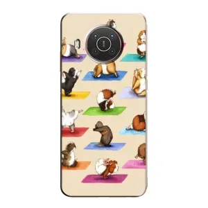 Чехол с Прикольным принтом на Nokia X20 (Ёга свинок)