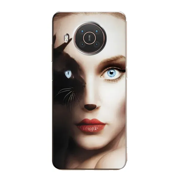 Чехол с рисунком «Женщина кошка» для Nokia X20 Чехол с рисунком «Женщина кошка» для Nokia X20