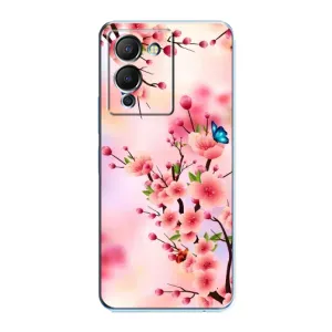 Чехол с принтом САКУРЫ на Infinix Note 12 (G96) (Бабочки на сакуре)