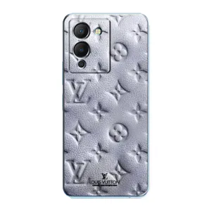 Текстурный Чехол Louis Vuitton для Инфиникс Ноут 12 (G96) (Белый ЛВ)