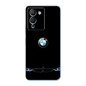 Силиконовый бампер с картинкой машины на Infinix Note 12 (G96) (Черный BMW)