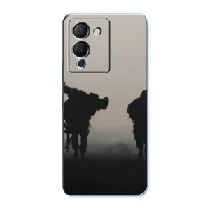 Чехлы на военную тематику для Infinix Note 12 (G96) (Бой солдат)