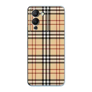 Чехол с Брендами одежды на Инфиникс Ноут 12 (G96) (Burberry стиль)