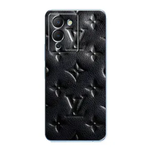 Текстурный Чехол Louis Vuitton для Инфиникс Ноут 12 (G96) (Черный ЛВ)