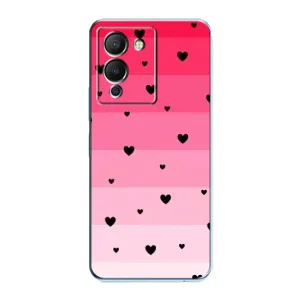 Чехлы с тематикой "Маленькие Сердечки" на Infinix Note 12 (G96) (Чорные сердечки)