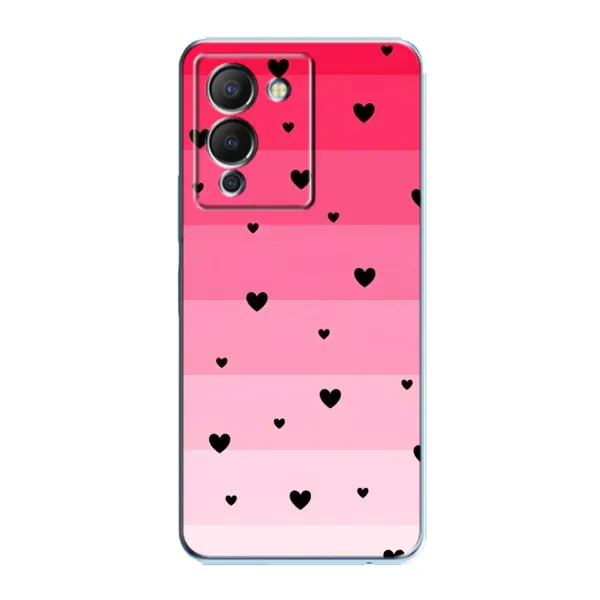 Чехол с рисунком «Чорные сердечки» для Infinix Note 12 (G96) Чехол с рисунком «Чорные сердечки» для Infinix Note 12 (G96)