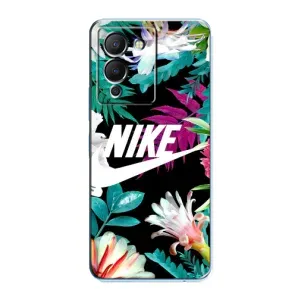 Силиконовый Чехол на Infinix Note 12 (G96) с картинкой Nike (Цветочный Nike)