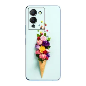 Чехлы с тематикой "ЦВЕТЫ" на Infinix Note 12 (G96) (Цветок-мороженное)
