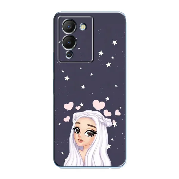 Чехол с рисунком «Девушка и сердечки» для Infinix Note 12 (G96) Чехол с рисунком «Девушка и сердечки» для Infinix Note 12 (G96)