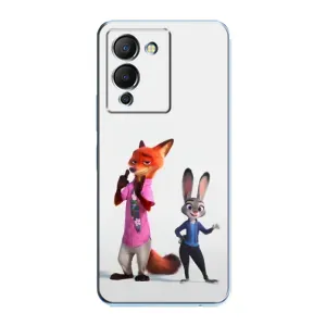 Силиконовый чехол с принтом Зоотрополіс для Infinix Note 12 (G96) (Джуди и Ник)