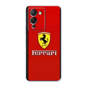 Силиконовый бампер с картинкой машины на Infinix Note 12 (G96) (Ferrari Logo)