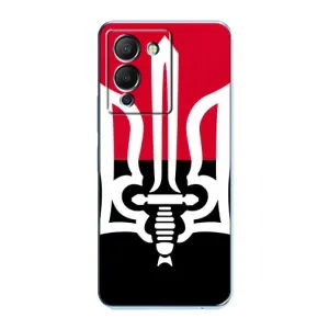 Чехлы УПА (Красно-Чёрный) на Infinix Note 12 (G96) (Герб Украины)