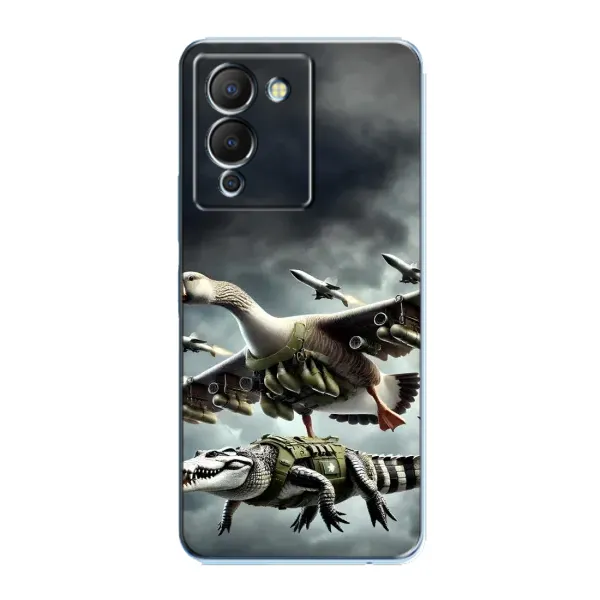 Чехол с рисунком «Гусини и крокодило» для Infinix Note 12 (G96) Чехол с рисунком «Гусини и крокодило» для Infinix Note 12 (G96)
