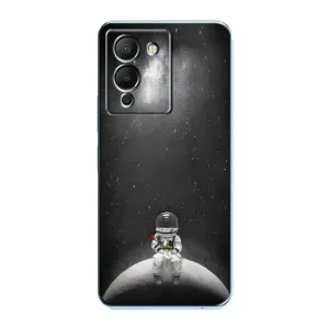 Силіконовый Чохол з принтом "Космонавти" на Infinix Note 12 (G96) (Космонавт романтик)