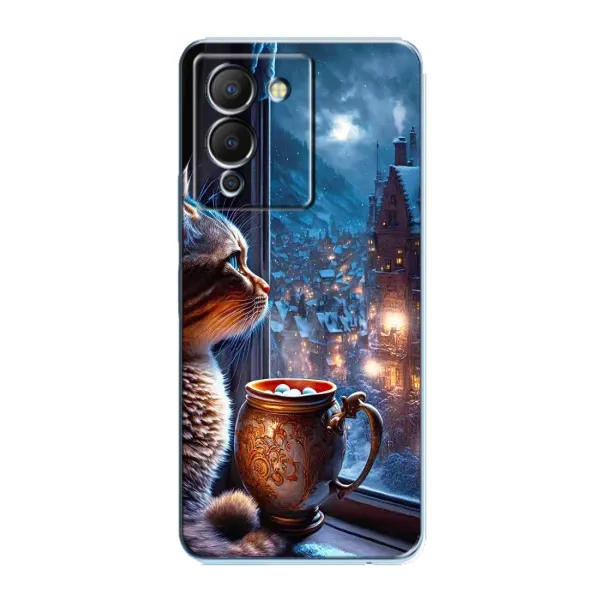 Чехол с рисунком «Кот новогодний» для Infinix Note 12 (G96) Чехол с рисунком «Кот новогодний» для Infinix Note 12 (G96)