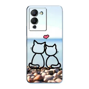 Силиконовые Чехлы Любимому человеку для Infinix Note 12 (G96) (Котейки)