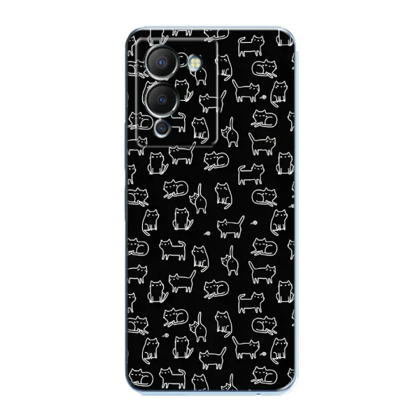 Чехол с рисунком «Котики на черном» для Infinix Note 12 (G96) Чехол с рисунком «Котики на черном» для Infinix Note 12 (G96)