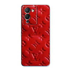 Текстурный Чехол Louis Vuitton для Инфиникс Ноут 12 (G96) (Красный ЛВ)