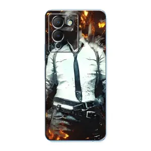 Силиконовый чехол с картинкой "Герой Pubg" на Infinix Note 12 (G96) (Man Пубг)